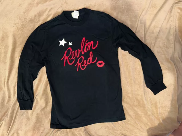 Revlon Red Clothing Punk Rock Goth Vintage concert t-shirts 1980's shirt Crue M