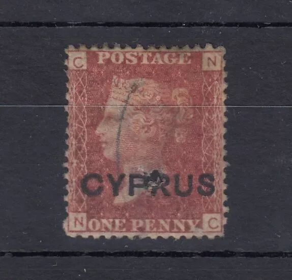 Cyprus QV 1880 1d Red O/P SG2 Fault VFU J8327