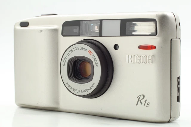 "Read" ［ Exc+4 ］ Ricoh R1s Silver Point & Shoot Film Camera From Japan #419