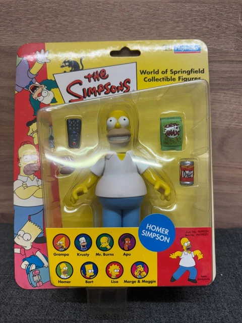 Figure Simops THE SIMPSONS, HOMER Simpson Figure By Playmates, World Of Springfield £ ...