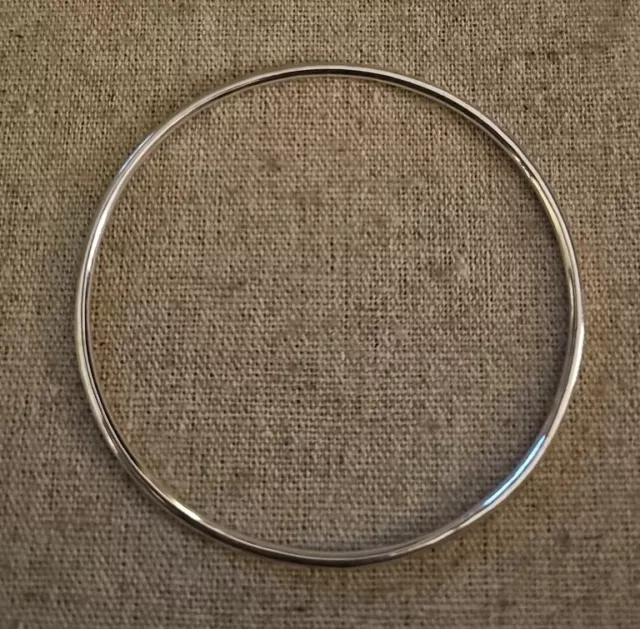 Retired James Avery Hammered Sterling Silver Bangle