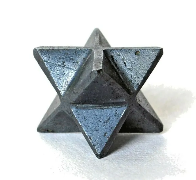 Crystal For Protection - Hematite Merkaba Star Reiki Energy Charged Gift Wrapped