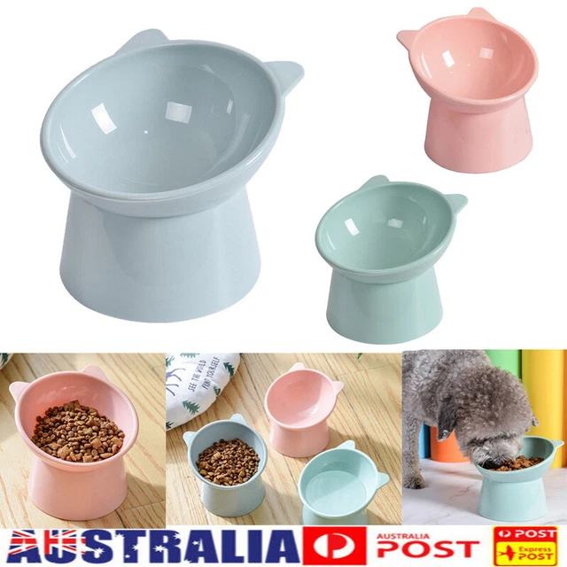 Feeder Bowl Dish Puppy Dog Pet Cat Litter Food Feeding Weaning Elevated Bowls AU