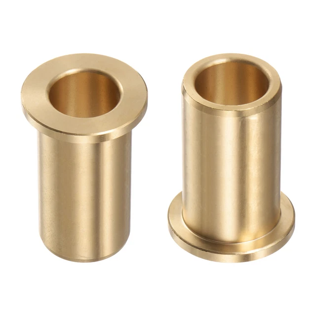 2pcs Flange Bearing Sleeve 16mm x 22mm x 40mm Bronze Self-Lubricating Bushings
