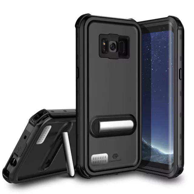 For Samsung Galaxy S8 Plus Waterproof Case Cover with Kickstand Screen Protector