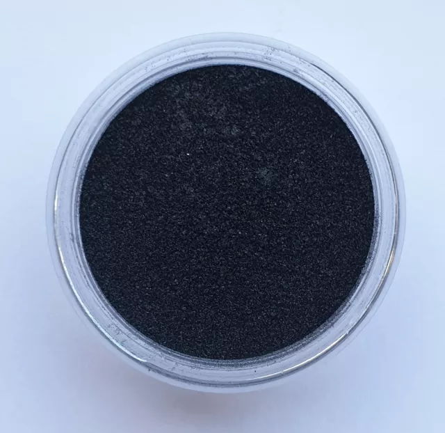 Super Sparkly Black Mica Powder With Extra Fine Glitter, Cosmetic Grade 10g