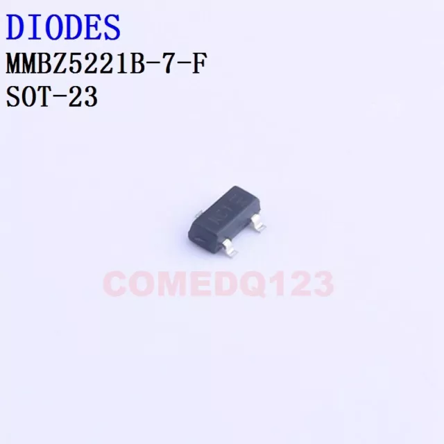 50PCSx MMBZ5221B-7-F SOT-23 DIODES Zener Diodes