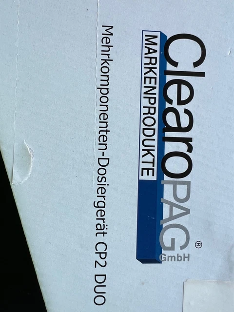 ClearoPAG Mehrkomponenten-Dosiergerät CP2 Duo