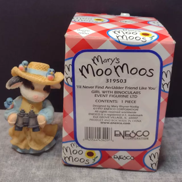 Mary's Moo Moos I’ll Never Find An-Udder Friend Like You 1998 Event Figurine LTD