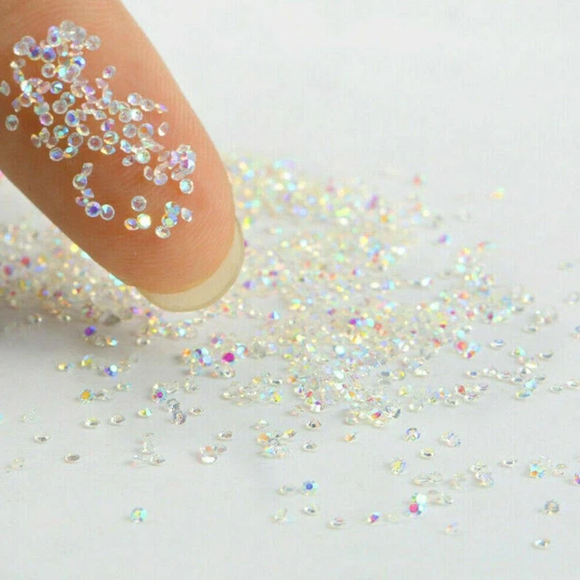 9000 piezas Cristal Pixie 3D Arte en Uñas Gemas Micro Circón Estrás Mini 1,2 mm