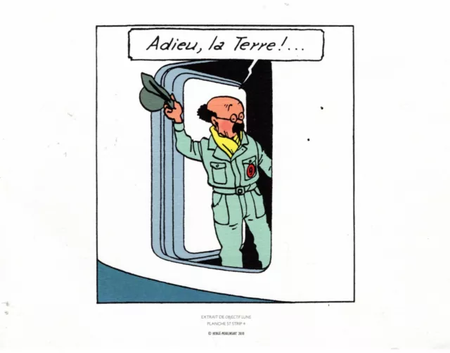 Tintin Objectif Lune Herge Lot De 3 Rares Tirages Luxe Editions Moulinsart 2010