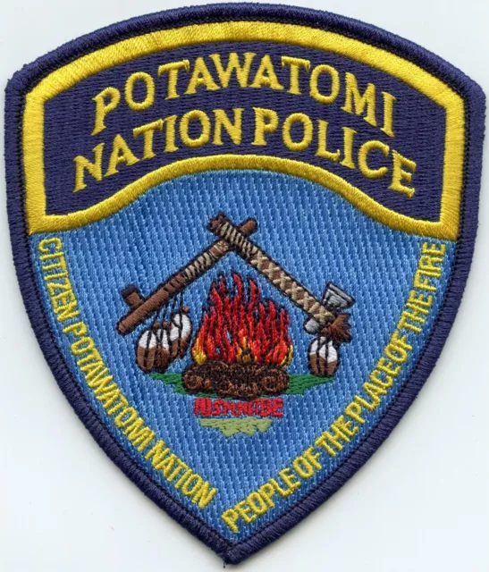 Potawatomi Nation Indian Tribe Police Oklahoma Tribal Police Patch