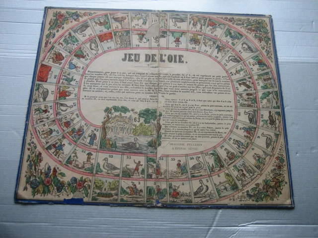 Ancien Plateau Jeu TIGER MOVE Népal – Bois Et Laiton Rare