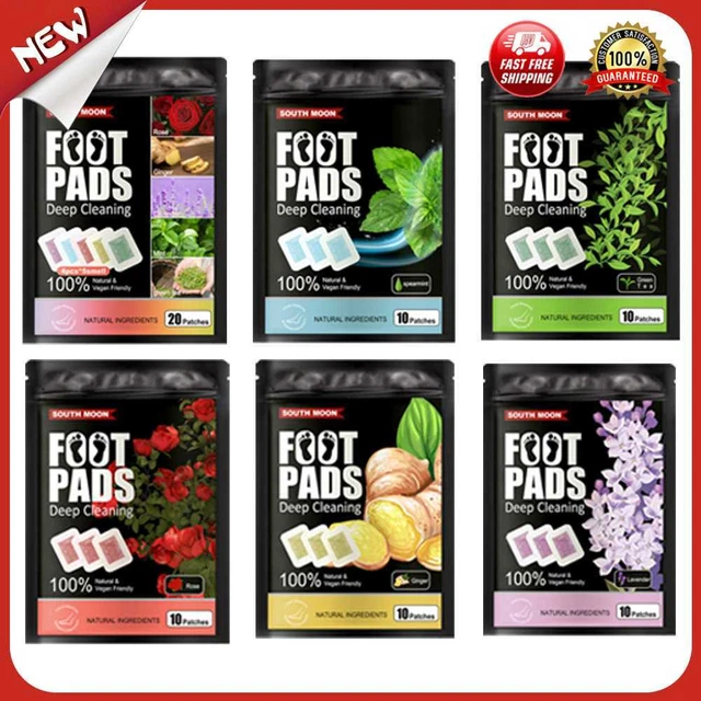 es Detox Herbal Foot Patches Lavender Ginger Mint Green Tea Improve Sleep Plaste