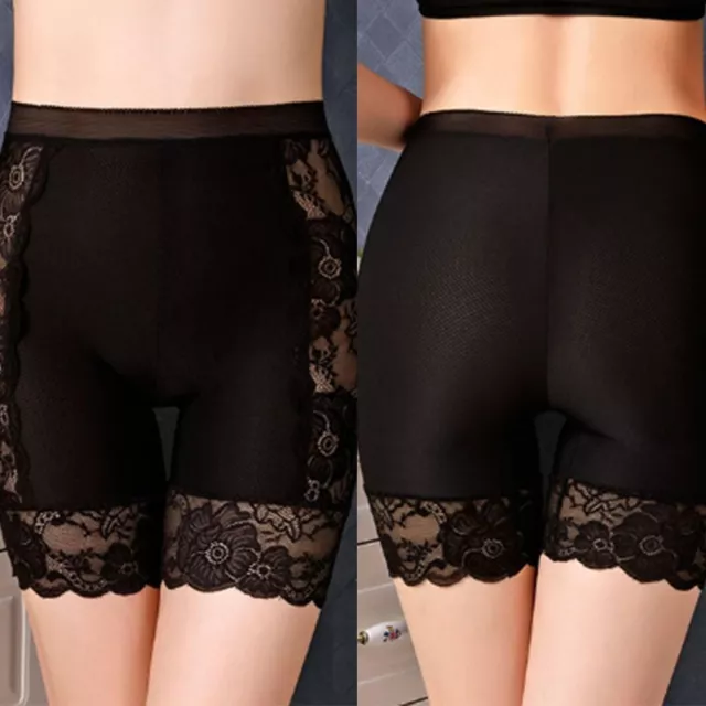 Lace Safety Short Pants Seamless High-waisted Leggings  Woman
