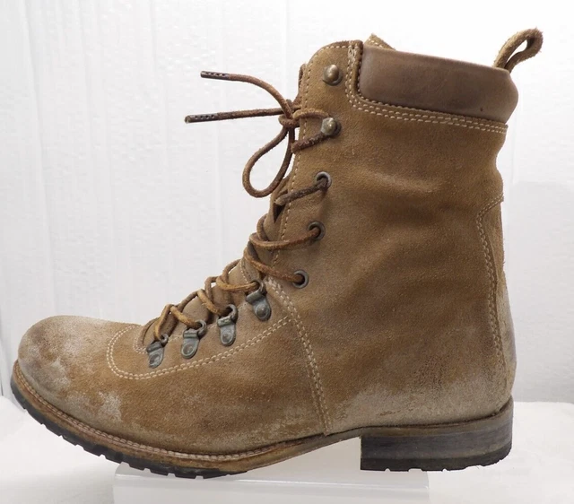 ALL SAINTS JACKS Place Brown Suede Distressed leather Men’s Boots Sz EU