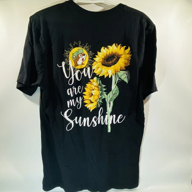 ADULT LARGE BUCEE’S You Are My Sunshine Sunflower TShirt Sunflower