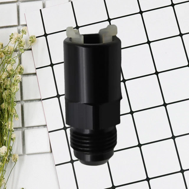 AN8 Aluminum Push-On Hose Connector – Dash 8, 3/4”-16UNF, Black Anodized, For Fuel, Oil, Water Lines
