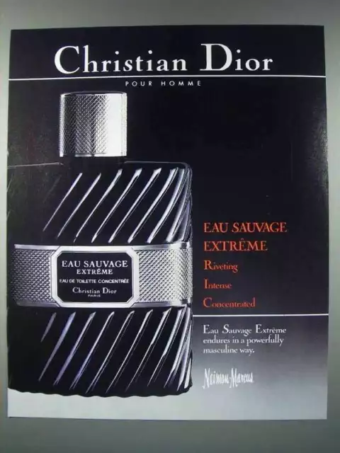 1986 Christian Dior Eau Sauvage Etreme Cologne Ad