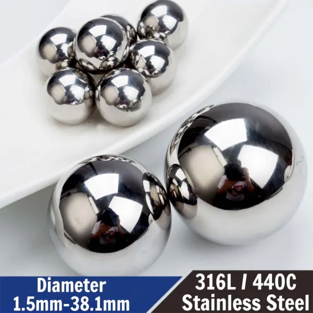 316L/440C Stainless Steel High Precision Bearings Balls Solid Ball Dia 1.5-38mm