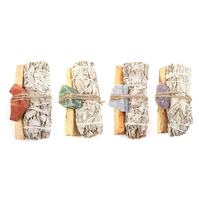 Natural White Sage Aroma Bundles Smudge Sticks Fragrant Sacred Indoor Wood Aroma