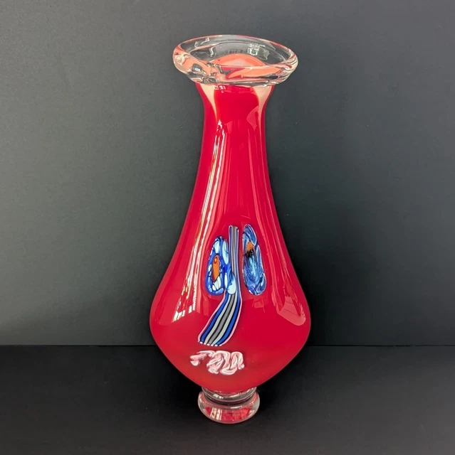 工芸品 SAN MARCO MURANO GLASS San Marco Murano Glass Vase by