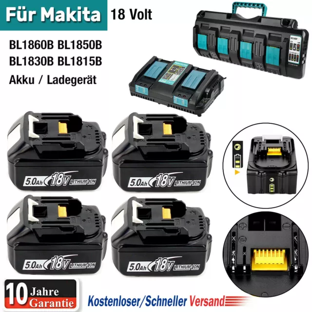 5AH Original Für Makita Ersatzakku 18V LXT Li-ion BL1860B BL1850 BL1830B BL1840