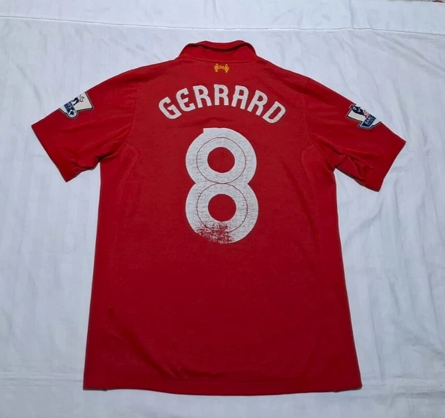 Maillot FC Liverpool 2008/2009 - Steven Gerrard #8 - UEFA Champions League - Taille S - Occasion Très Bon État