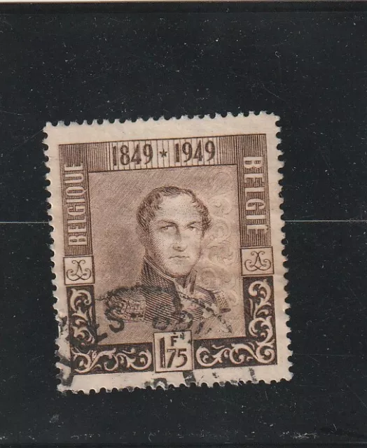 L6002 BELGIQUE timbre Y&T N° 808 de 1949 " Leopold 1er " Oblitéré