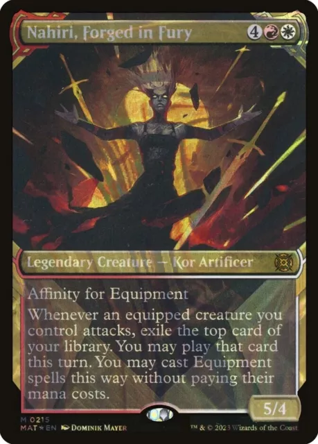 Nahiri, Forged in Fury HALO FOIL SHOWCASE - MOM The Aftermath MTG NM