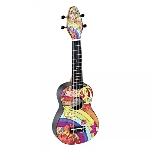 KEIKI - K2-68 - Pack ukulele soprano peace 68