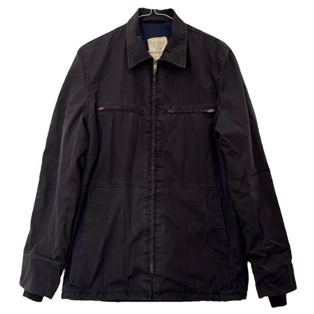 VINTAGE ORIGINAL USN Us Navy Utility Jacket Dark Blue Dscp Quarter Deck