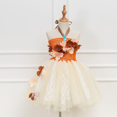 Girl Dress Moana Tulle Dress Toddler TUTU Dresses Wedding Dress 2-10Years ST003