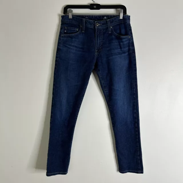 AG Adriano Goldschmied Jeans Mens 30x32 Blue Tellis Slim Stretch Dark Denim