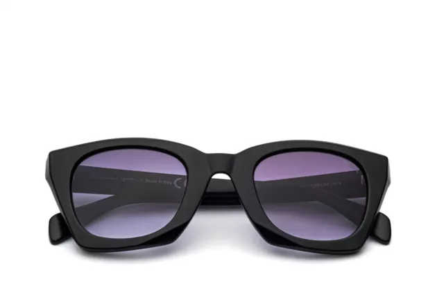 occhiali da sole brand SARAGHINA  model AMANDA matte black 115ELA4