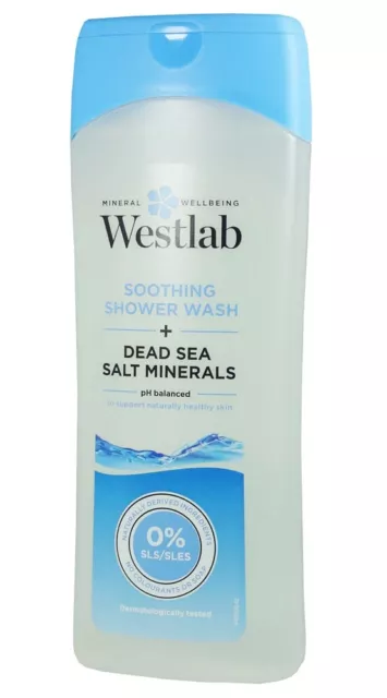 Westlab Lavaggio doccia lenitivo sale del Mar Morto 400 ml - ridotto - coperchio rotto