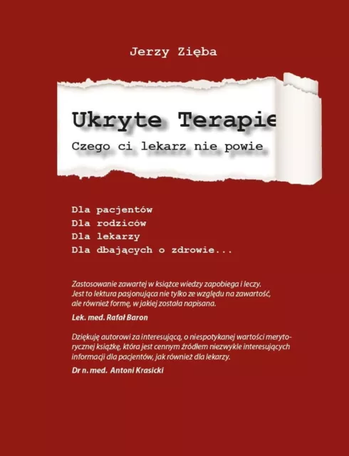 Ukryte terapie  Hidden therapy by  Jerzy Zieba, Jerzy polish Book 2