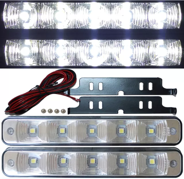 2x 5SMD LED Tagfahrlicht megahell R87 Modul mit Steuermodul E4 RL00 TFL V1