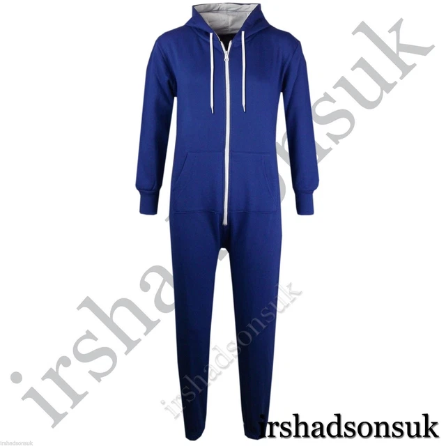 Bambine Ragazzi Tinta Unita Blu Reale A2Z Onesie one piece Tuta Intera 2-13