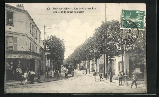 CPA Ivry-sur-Seine, Rue de Châteaudun 1910