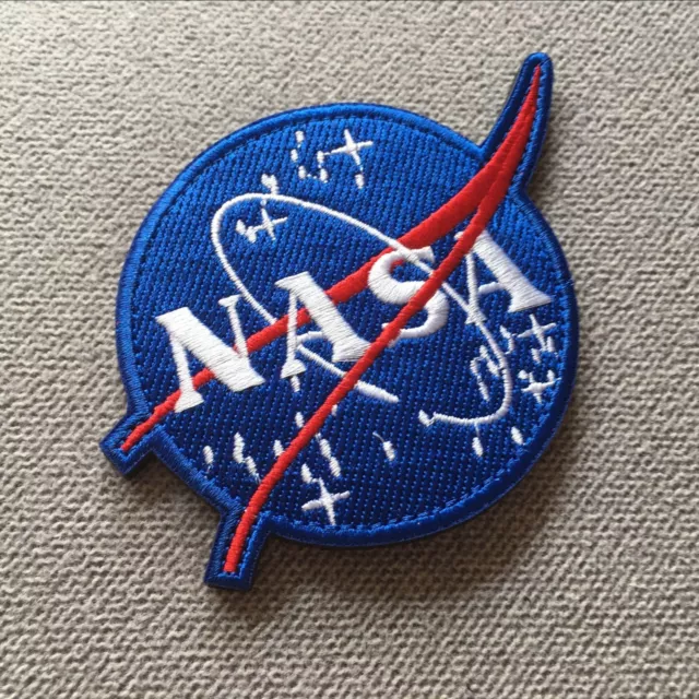 Embroidery US Space Administration Program Hook Loop Patch Emblem Fastener Badge