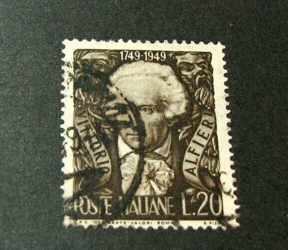 Italy Stamp Scott# 520 Vittorio Alfieri 1949 Used L458