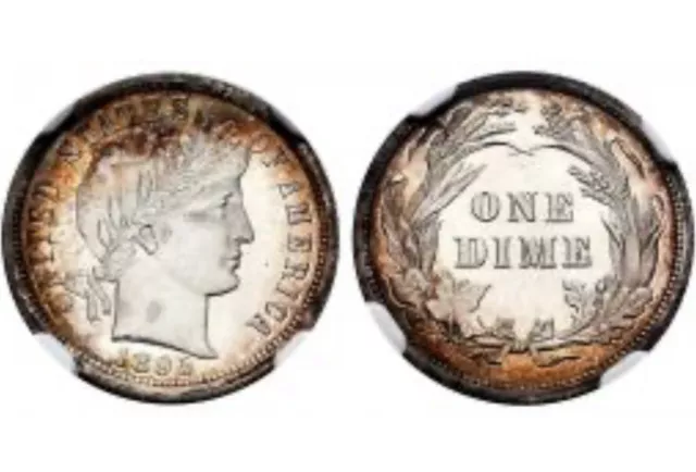 1895 Barber Dime NGC PF62 Proof