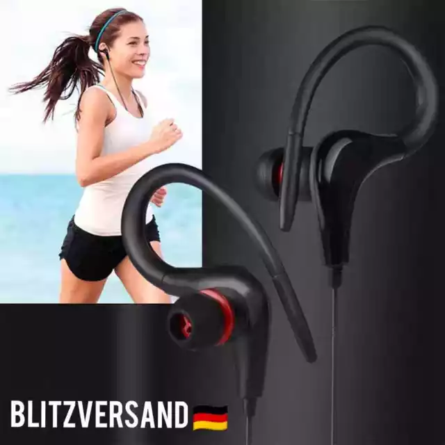 Bass Kopfhörer Ohr Haken Sport Kopfhörer Ohrhörer Headset Headphone Earphone