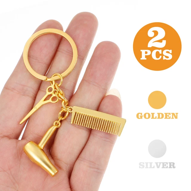 2 PCS Fashion Coiffeur de coiffeur Keychains Coiffeur de coiffure Contrôleurs 11