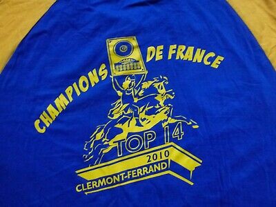 T-Shirt rugby ASM champion de France 2010 taille XXL bouclier Brennus TOP 14 FFR