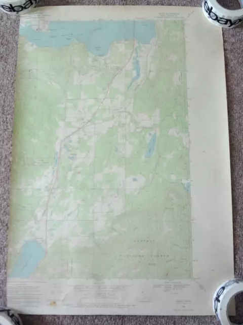 Idaho Bonner Co Geological Survey Sagle Quadrangle Map Usgs Usc&Gs Vintage 1986