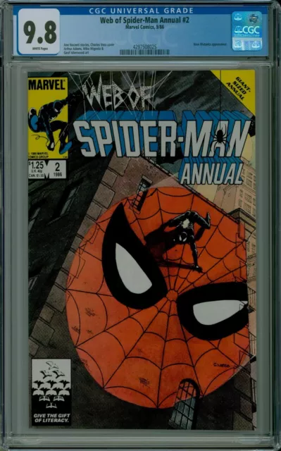 Web of Spider-Man Annual #2 CGC 9.8 NM/MT white pages Marvel comics 4297508025