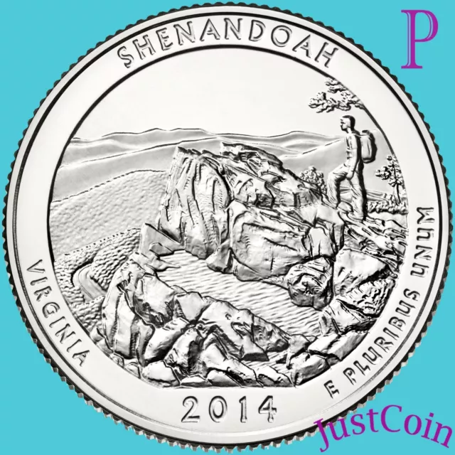 2014-P Shenandoah National Park (Virginia) Quarter Uncirculated Us Mint