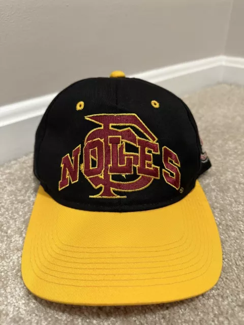 Vintage FSU Florida State Seminoles SnapBack Hat NCAA Cardinal Caps Youngan USA
